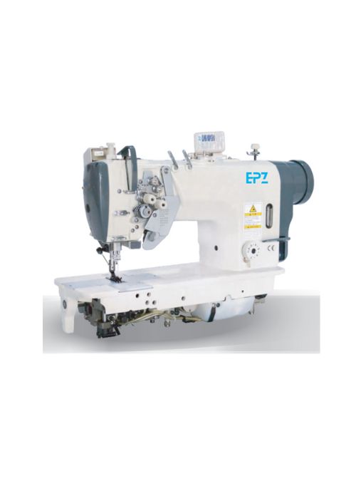 Direct-drive double needle sewing machine with fixed needle bar (Large hook)