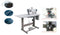 Three needle lock stitch sewing machine with direct drive servo motor with  puller(