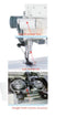 Direct-drive double needle Lock Stitch Sewing Machine with Fixed Needle Bar