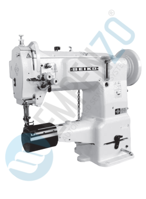 LCWN single needle series High speed, Cylinder bed, Large Vertical axis hook, Compound feed Compound feed and walking foot, Reverse stitch, Lockstitch machines. - Empenzo Automated Sewing Systems
