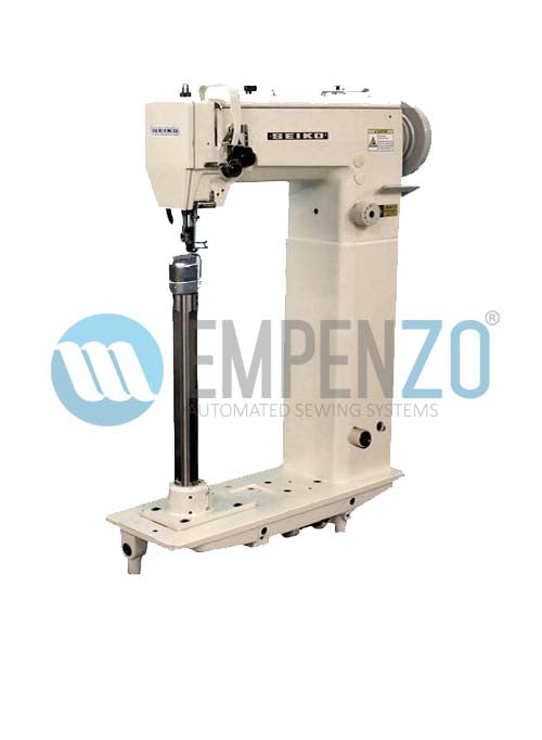LHPWN series Single needle, High speed, Extra high post bed, Compound feed and walking foot, Reverse stitch, left post, Lockstitch machines. - Empenzo Automated Sewing Systems