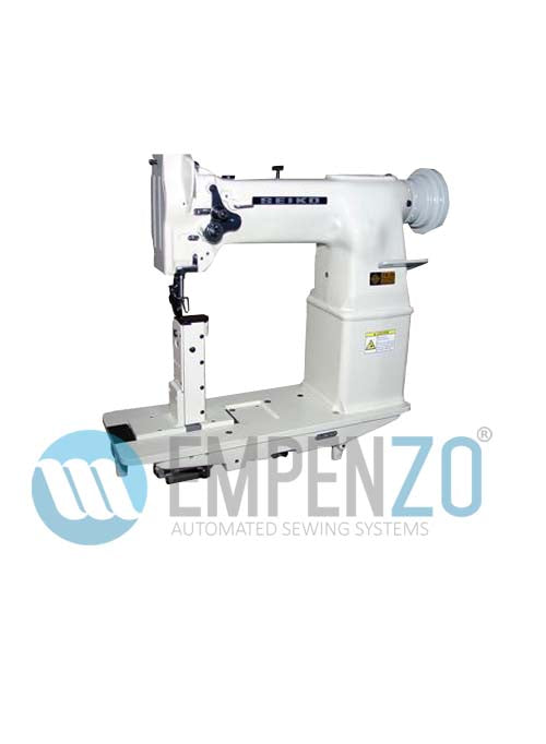 PW series High speed, Post bed, Vertical axis hook, Drop feed, Reverse stitch, Lockstitch machines. - Empenzo Automated Sewing Systems