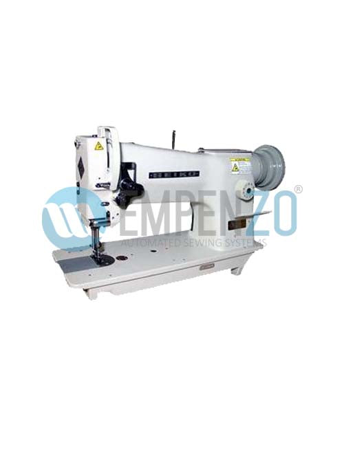 STH-8BLD-3 Single needle, Large horizontal axis hook, Compound feed and walking foot, Reverse stitch, Lockstitch machine. - Empenzo Automated Sewing Systems