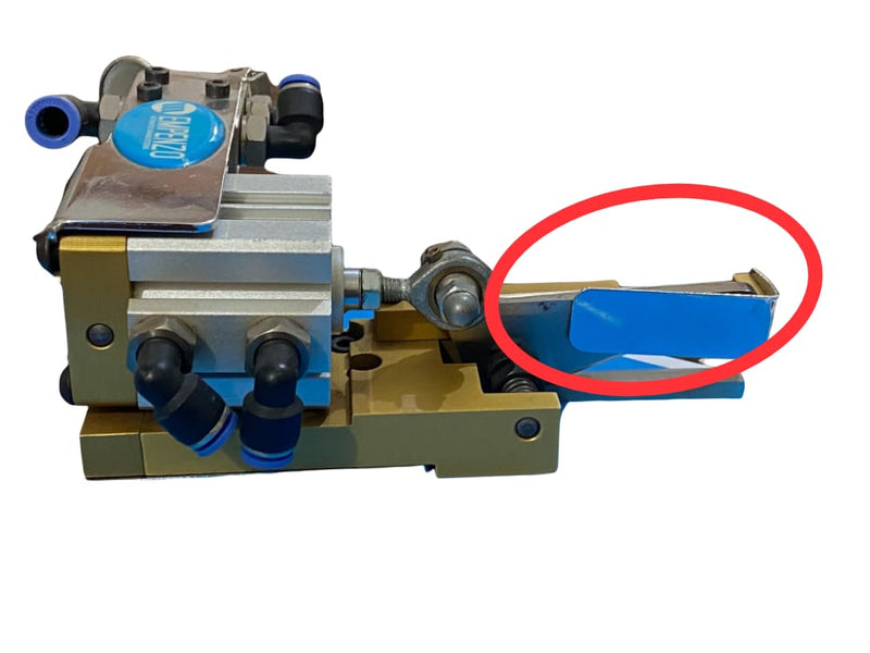 Upper-knife-for Tape Thread Cutting System with Button - Empenzo Automated Sewing Systems